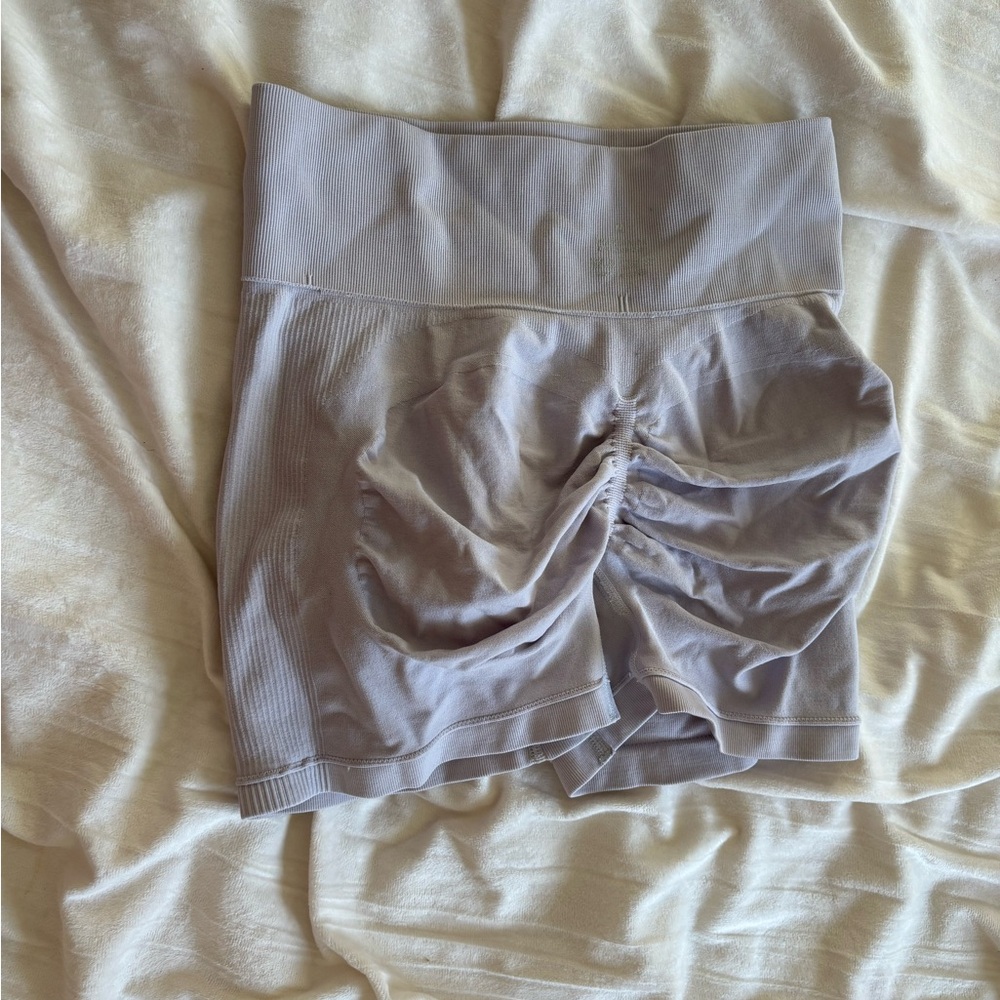 High-Waisted Ruched Shorts